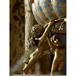 Чаша с орнаментом на бронзовых ножках в виде ангелов Eden Garden варинант исполнения - 6 | Loft Concept в Уфе