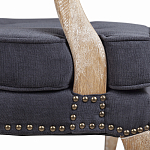 Кресло Aubrey Classical Armchair dark grey velour варинант исполнения - 6 | Loft Concept в Уфе