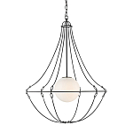 Подвесной светильник из тонких прутьев в форме колокола Forged Thin Rods варинант исполнения - 1 | Loft Concept в Уфе