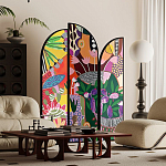 Ширма цветочный принт Colored Partition варинант исполнения - 2 | Loft Concept в Уфе