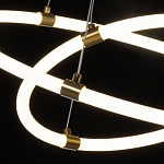 Люстра подвесная с двумя пересекающимися белыми светодиоидными кольцами Luke Lampco Tracer Lamp варинант исполнения - 5 | Loft Concept в Уфе