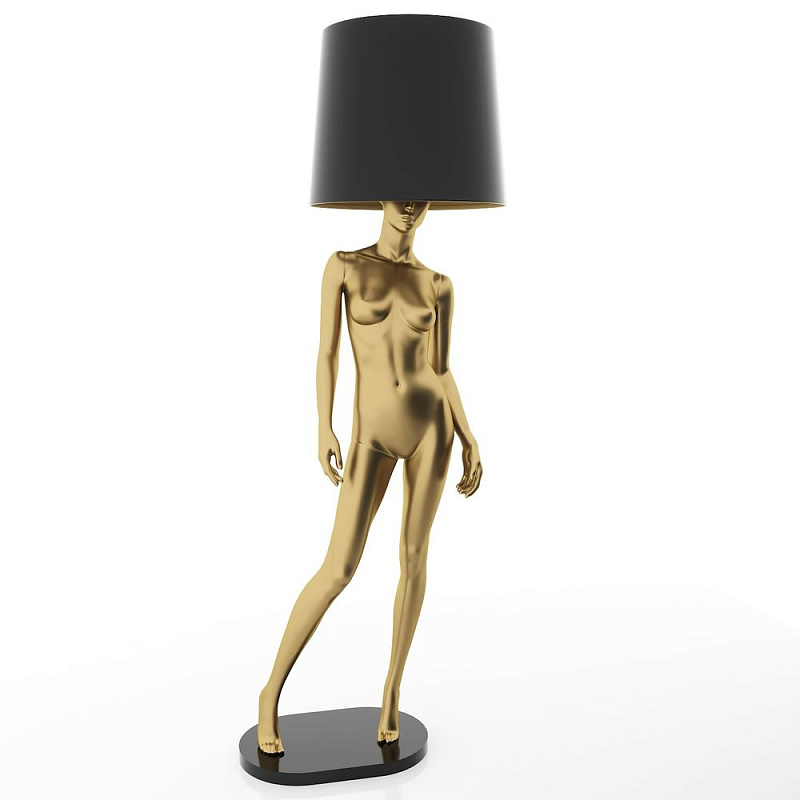 Лампа MANNEQUIN LAMP с абажуром изгибы тела Глянцевый черный Черный матовый Глянцевый белый Белый матовый Серый матовый Золотой Красный в Уфе | Loft Concept 