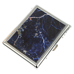 Портсигар на 10 сигарет с газовой зажигалкой из натурального камня Содалит Stone Cigarettes Cases варинант исполнения - 1 | Loft Concept в Уфе