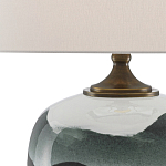 Настольная лампа с волнистым принтом Green Wavy Lamp варинант исполнения - 1 | Loft Concept в Уфе