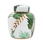 Ваза с крышкой фарфоровая с ручной росписью Leopard Collection  варинант исполнения - 2 | Loft Concept в Уфе