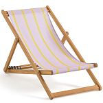 Шезлонг из акации и ткани Argentina варинант исполнения - 2 | Loft Concept в Уфе