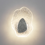 Бра с волнообразным стеклянным плафоном и вставкой из мрамора Liquid Stone варинант исполнения - 3 | Loft Concept в Уфе