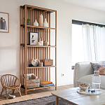 Стеллаж из дерева и метала Furniture Gutter and Lattice Rack варинант исполнения - 7 | Loft Concept в Уфе