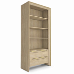  Стеллаж 2 ящика 4 открытые полки Flowchart 90 см варинант исполнения - 2 | Loft Concept в Уфе