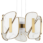 Люстра с мраморными вставками Marble Plates варинант исполнения - 1 | Loft Concept в Уфе