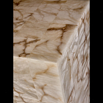 Торшер прямоугольный из натурального камня Calcite Geometry варинант исполнения - 10 | Loft Concept в Уфе