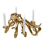 Большой Подсвечник золотой Осьминог Gold Octopus Candlestick  варинант исполнения - 1 | Loft Concept в Уфе