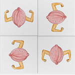 Плитка дизайнерская с узором Лимон варинант исполнения - 1 | Loft Concept в Уфе