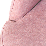 Банкетка пыльно-розовый велюр со спинкой и подлокотниками на 4-х деревянных ножках Aurora Pink варинант исполнения - 2 | Loft Concept в Уфе