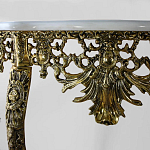 Консоль из бронзы с мраморной столешницей Bronze Console варинант исполнения - 1 | Loft Concept в Уфе