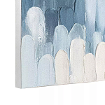 Панно декоративное с ручной росписью Blue Strokes варинант исполнения - 3 | Loft Concept в Уфе