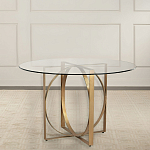 Стол обеденный круглый с основанием из 2-х пересекающихся колец Modern Geometric Silhouette варинант исполнения - 2 | Loft Concept в Уфе