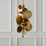 Люстра креативная из дисков цвета латунь Constellation Light and Style варинант исполнения - 2 | Loft Concept в Уфе