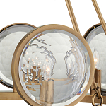 Люстра круглая с прозрачными рельефными плафонами Crystal Prism варинант исполнения - 2 | Loft Concept в Уфе