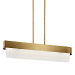 Люстра подвесная прямоугольная цвета латунь Kichler варинант исполнения - 1 | Loft Concept в Уфе