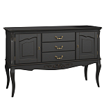 Консоль черная из массива бука с ящиками в стиле прованс Black Provence варинант исполнения - 2 | Loft Concept в Уфе