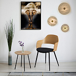 Бра в форме диска из натурального камня с декоративным центральным элеменом Cryptocrystalline Stone варинант исполнения - 2 | Loft Concept в Уфе