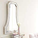 Зеркало в серебристой фигурной раме Silver Reflection варинант исполнения - 4 | Loft Concept в Уфе