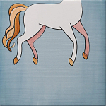 Плитка с узором Девочка единорог варинант исполнения - 6 | Loft Concept в Уфе