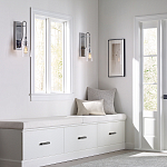 Бра с плафоном в форме колокола из прозрачного стекла с пузырьками Feiss варинант исполнения - 6 | Loft Concept в Уфе