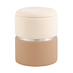 Пуф Mauldine с ящиком бежевый с экокожей варинант исполнения - 1 | Loft Concept в Уфе