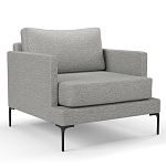 Мебельная ткань Шенилл серый цвет 138 см T4-29 варинант исполнения - 3 | Loft Concept в Уфе