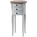 Круглый небольшой комод в стиле прованс Montmartre Provence Chest of Drawers варинант исполнения - 2 | Loft Concept в Уфе