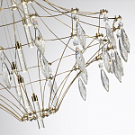 Люстра подвесная из металла с прозрачными подвесками из хрусталя Quasar 93 варинант исполнения - 3 | Loft Concept в Уфе