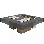 Дизайнерский журнальный стол с квадратной столешницей на 3-х ножках Oloha варинант исполнения - 1 | Loft Concept в Уфе