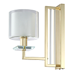 Бра с геометрическим каркасом из металла и цилиндрическим стеклянным плафоном Laurent варинант исполнения - 5 | Loft Concept в Уфе