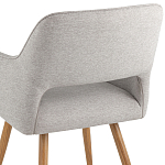 Стул в рогожке серого цвета NEASAN STOOL варинант исполнения - 6 | Loft Concept в Уфе