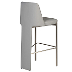 Стул барный серый с обивкой из экокожи Special Support варинант исполнения - 2 | Loft Concept в Уфе