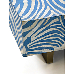 Кофейный стол Kenya Coffee Table Bone Inlay ZEBRA blue варинант исполнения - 3 | Loft Concept в Уфе
