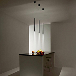 Подвсеной светильник светодиодный металлический цилиндрической формы Высота 100 см Trumpet tube варинант исполнения - 5 | Loft Concept в Уфе