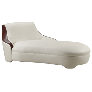 Премиальная кушетка с вставками из кожи Holland