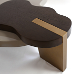 Кофейный стол со столешницей волнистой формы Gale Curved Coffee Table варинант исполнения - 2 | Loft Concept в Уфе