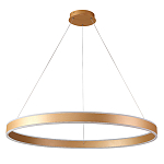Люстра подвесная светодионая кольцевая золотого цвета Ring Horizontal варинант исполнения - 1 | Loft Concept в Уфе