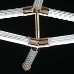Люстра с геометрической конструкцией из вытянутых цилиндрических плафонов Hex Scaffold  варинант исполнения - 9 | Loft Concept в Уфе