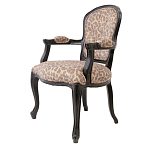 Полукресло с мягкой обивкой из льна на 4-х ножках из массива березы Gladys Armchair варинант исполнения - 3 | Loft Concept в Уфе