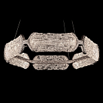 Люстра кольцевая с текстурным природным рисунком IceFlame варинант исполнения - 7 | Loft Concept в Уфе