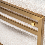 Стул букле бежевый с каркасом цвета матовое золото Tactility варинант исполнения - 3 | Loft Concept в Уфе