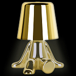 Настольная лампа фигурная золотого цвета с гладким абажуром Высота 17 см Sophia варинант исполнения - 1 | Loft Concept в Уфе