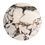 Столик журнальный с круглой мраморной столешницей Unique Stone Design варинант исполнения - 2 | Loft Concept в Уфе