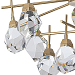 Люстра с хрустальными плафонами Esme Crystal Brass Chandelier варинант исполнения - 3 | Loft Concept в Уфе