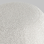 Пуф в ткани букле молочного цвета Pikelet варинант исполнения - 5 | Loft Concept в Уфе